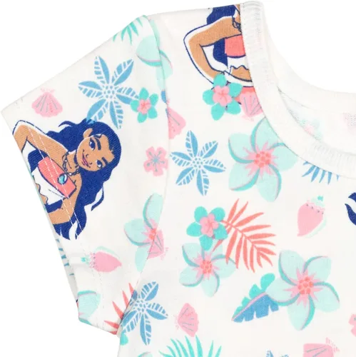 Miniatura 6 de Disney Princesa Moana Ariel Mulan Cenicienta Belle Elsa Anna Olaf Minnie Mouse Donald Duck Skater Vestido de niño a niño grande Blanco
