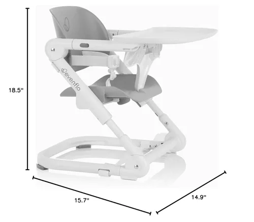 Miniatura 10 de Evenflo Silla elevadora plegable portátil 2 en 1 Eat & Go