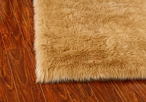 Miniatura 3 de LAMBZY Alfombra rectangular de piel de oveja sintética, súper suave, hipoalergénica, de felpa, lujosa alfombra de felpa sedosa para dormitorios