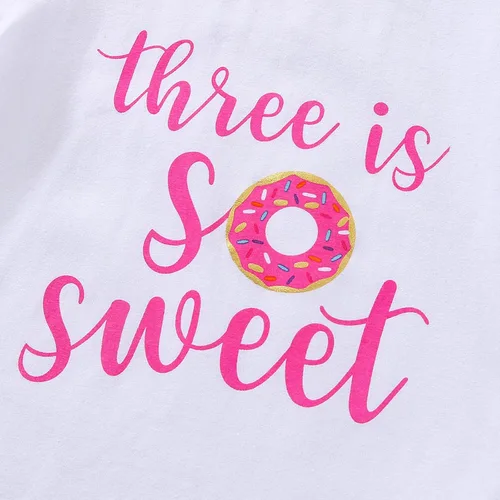 Miniatura 28 de Conjunto de ropa de cumpleaños para bebé niña pequeña, camiseta de manga larga, pantalones de campana, diadema