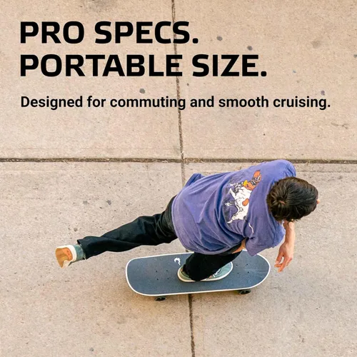 Miniatura 3 de Fireball Mini Cruiser - Monopatín largo completo, totalmente montado y listo para montar, 29.5 x 8.5 pulgadas, tabla profesional de arce - Artist