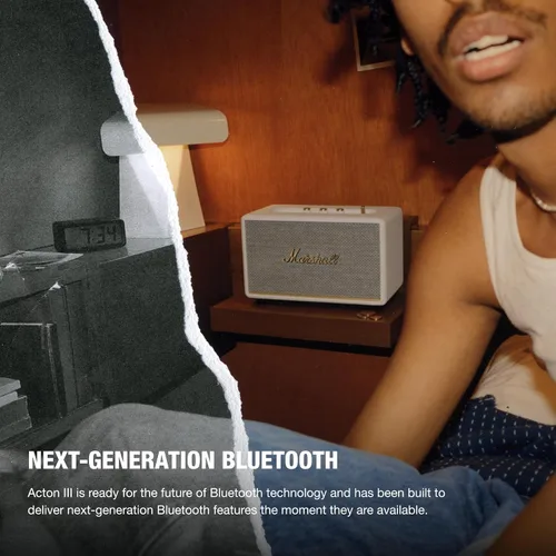 Miniatura 4 de Marshall Acton III - Altavoz Bluetooth para el hogar, color crema