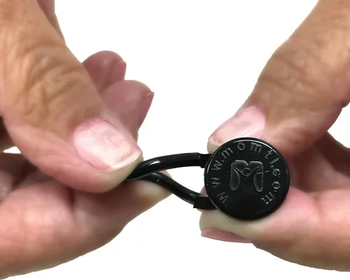 Miniatura 3 de Paquete de 5 extensores de pantalones con botones flexibles Añade 1 a 2 pulgadas súper resistente con un poco de elasticidad negro