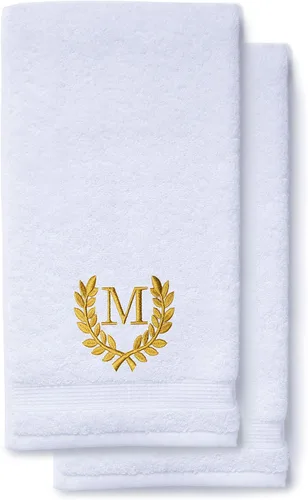 Miniatura 178 de Toallas de mano decorativas y con monograma para baño, cocina, maquillaje Regalo personalizado para boda-nupcial Toalla turca de lujo