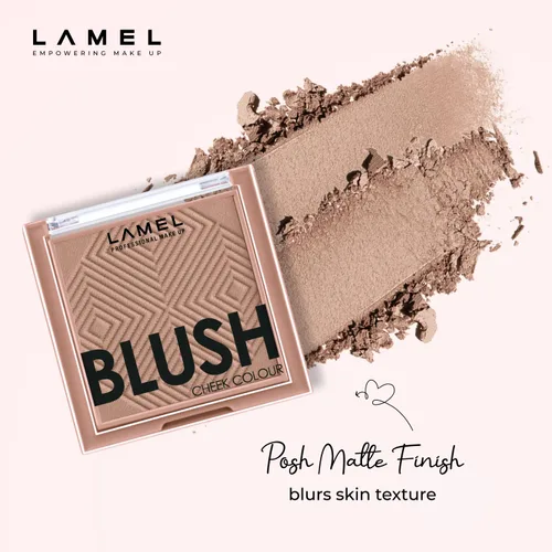 Miniatura 5 de Lamel Rubor en polvo para mejillas - Taupe - Mini paleta de rubor para sombrear y contornear - Fórmula ligera, natural y libre de crueldad animal