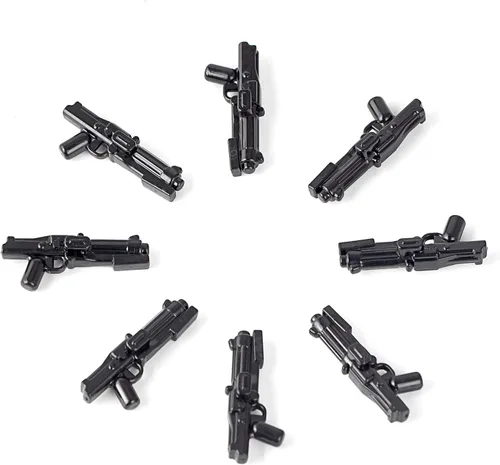 Miniatura 3 de MOC Space Wars Long DC-15 y Short DC-15 Clone Trooper Blaster Armas de Armamento Accesorios Diseñado para Manos Minifigs (100 piezas)