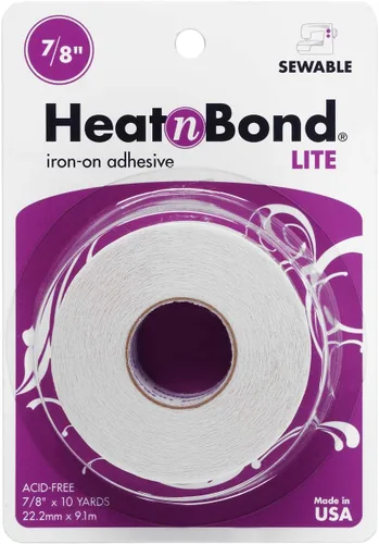 HeatnBond Adhesivo Lite, 7/8 pulgadas x 10 yardas