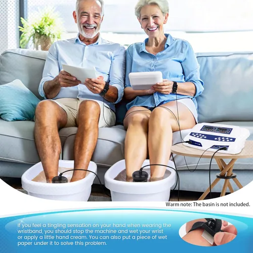 Miniatura 2 de Máquina de desintoxicación de baño de pies iónico, limpieza iónica profesional de doble desintoxicación iónica para baño de pies, spa con iones