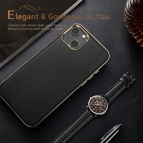 Miniatura 5 de LOHASIC Funda de piel diseñada para iPhone 13, funda clásica de lujo, suave, antiarañazos, a prueba de golpes, compatible con iPhone 13 de 6.1