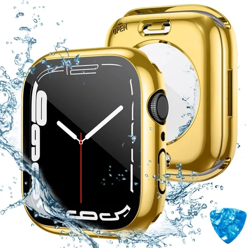 Miniatura 10 de Tensea - Funda protectora de pantalla impermeable para Apple Watch (2 en 1) para Apple Watch Serie SE 7, 5, 4, accesorios de 41 mm, iWatch protector
