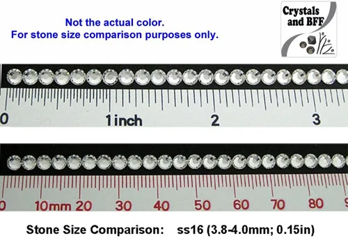 Miniatura 3 de Turquesa HOTFIX, 1440 Preciosa Genuine Czech Crystals 16ss Viva12 Iron-on Flatback Rhinestones ss16, 0.157 in