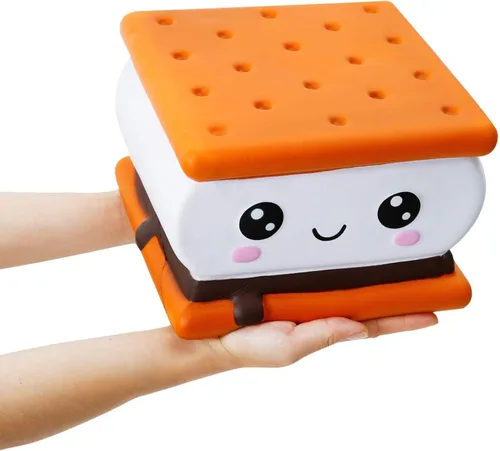 Miniatura 9 de Anboor Jumbo Squishy Cake Food 9.4" Squishies Giant Kawaii Toy Slow Rising Candy perfumado Juguete para aliviar el estrés para niños y adultos