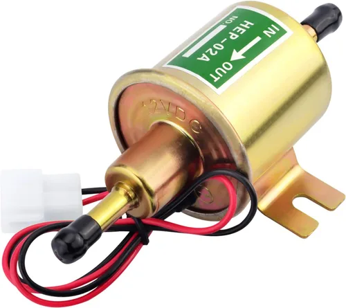 Bomba de combustible eléctrica 12 V universal de baja presión gasolina diesel transferencia bomba de combustible 2.5-4psi HEP-02A para cortacésped