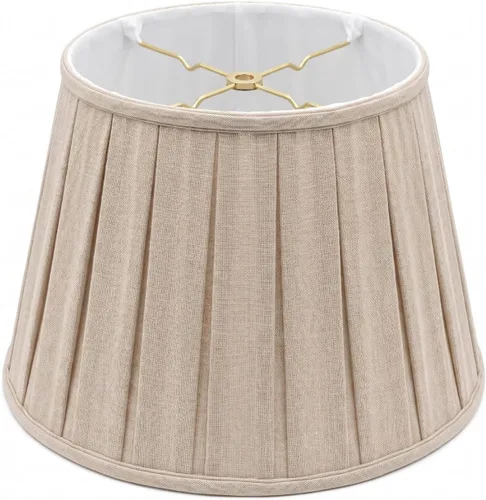 Miniatura 10 de Royal Designs, Inc. Empire English Pleat Lamp Shade, BSO-724-14BG, 10 x 14.5 x 10, Beige