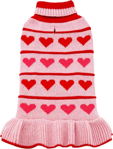 Miniatura 20 de KYEESE Suéter para Perros para Perros Pequeños, abrigos cálidos para mascotas, ropa para perros de otoño e invierno, vestido con agujero para la 06#
