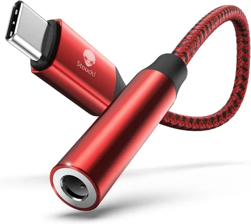 Miniatura 16 de Stouchi Adaptador USB C a dongle de 0.138 in, cable de audio tipo C, chip DAC de alta fidelidad para iPhone 17/16/15, Pixel 9/8/7/6, iPad, Samsung