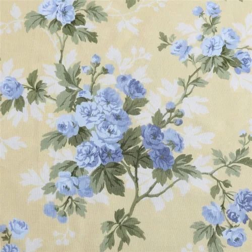 Miniatura 3 de Laura Ashley - Cenefa superior de algodón, elegante y ligero tratamiento de ventana para decoración del hogar (amarillo Cassidy, 50 x 25 pulgadas)