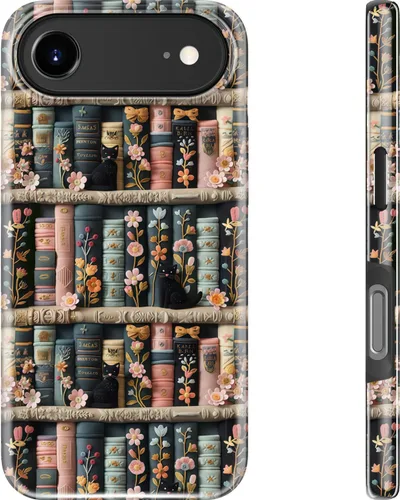 Miniatura 180 de Goodon para iPhone 17 Pro, Funda Estética de Gato Negro y Niña Naranja, Compatible con Magsafe, Funda Protectora Retro Única y Moderna de Silicona