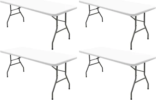 Miniatura 29 de Pack de 6 manteles de picnic elásticos ajustados para mesas rectangulares de 6 pies, impermeables, lavables, de spandex para patio, plegables