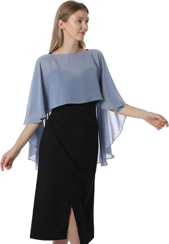 Miniatura 2 de Capelets para mujer, chales de gasa y envolturas para vestido de noche, capas de boda