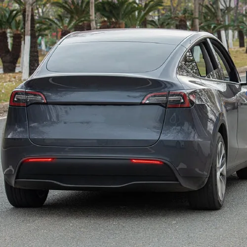 Miniatura 6 de Luces reflectoras LED de parachoques trasero para Tesla modelo Y 2021-2023 funciona como luz de freno DRL con señal de giro secuencial faros