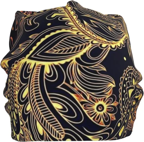 Miniatura 18 de Gorro africano holgado para adultos, tejido elástico, de calavera, gorro de invierno para exteriores para mujeres y hombres