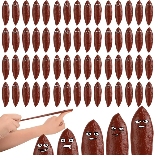 Miniatura 14 de 20 piezas de juguetes novedosos de tirachinas para dedos, caca de juguete para Halloween, caca falsa para juguetes novedosos y diversiones, caca