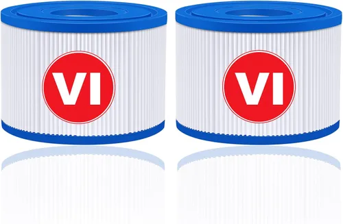 KGC Paquete de 2 filtros de bañera de hidromasaje tipo VI compatibles con filtros Coleman Salu spa Lay-Z-Spa, repuesto para cartuchos de filtro de