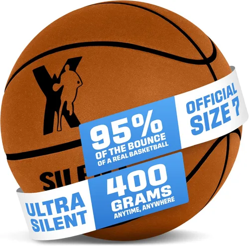 Miniatura 9 de YGA Silent Basketball Size 7 (29.5"): Grooved Airless Indoor Basketball with Upgraded 95% Bounce - Ultra Quiet Basketball for Dribbling Indoor