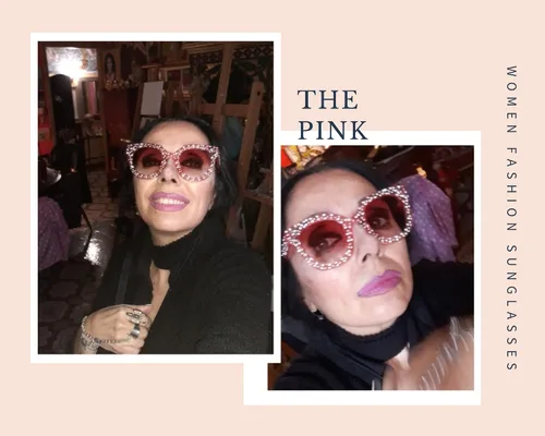 Miniatura 7 de FEISEDY Gafas de sol vintage con diamantes de imitación de cristal de ojo de gato para mujer B4068