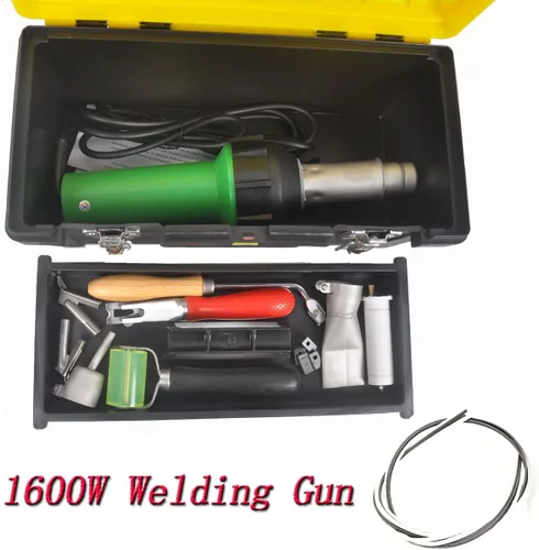 Miniatura 2 de Go2Home - Kit de soldador de plástico de 1600 W, pistola de soldadura de aire caliente, juego completo de herramientas de mano con antorcha de mano