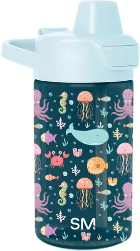 Miniatura 50 de Simple Modern Peppa Pig Botella de Agua Summit de Plástico Tritan para Niños 12 oz Taza Sin BPA con Tapa de Pajita Cubierta a Prueba de Fugas