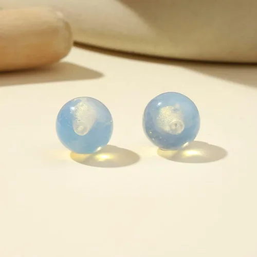 Miniatura 103 de Natural Stone Stud Earrings for Women 8mm Sterling Silver Genuine Gemstone Earrings Handmade Sterling Silver Crystal Stud Earrings for Women