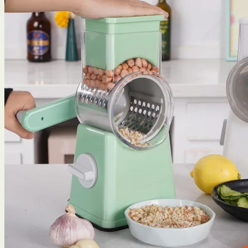 Miniatura 5 de Picador de verduras y espiralizador, picador de alimentos con recipiente, rebanador de frutas, utensilios de cocina y regalos, artículos esenciales