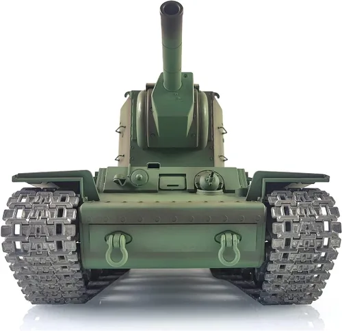 Miniatura 8 de TOUCAN RC HOBBY US en stock Henglong 1/16 actualizado 7.0 Soviético KV-2 RTR RC Tank Gigant 3949 Metal Tracks BB Airsoft que disparar balas BB