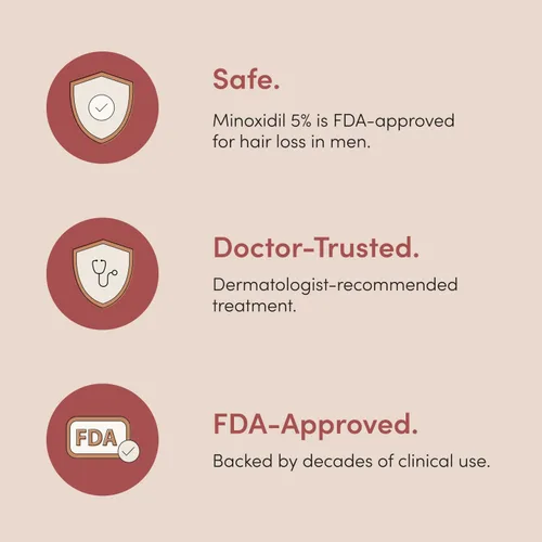 Miniatura 6 de Hims - Tratamiento de crecimiento del cabello, solución tópica de minoxidil al 5% para hombres, extra fuerte, soporta un cabello más grueso