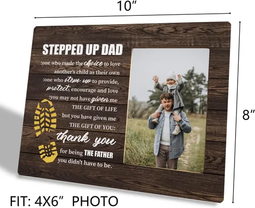 Miniatura 3 de Placa de Madera para Padrastro, Gracias por Ser el Padre que No Tenías que Ser, Placa de Madera para el Día del Padre, Regalo para Padrastro