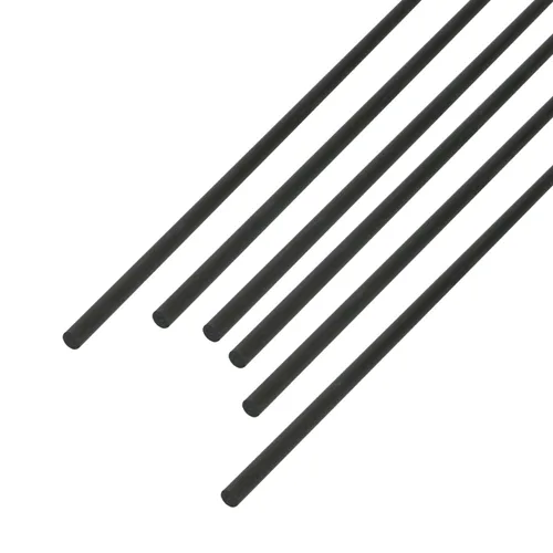 Miniatura 6 de 4 varillas de fibra de carbono de 0.069 pulgadas de diámetro, barra esmerilada sólida de 0.059 in de longitud, utilizada para cometa, aviones