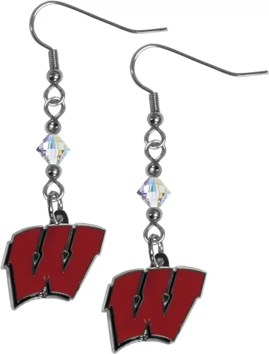 Miniatura 37 de Siskiyou Sports Pendientes colgantes de cristal de la NCAA