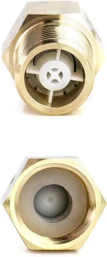 Miniatura 4 de QWORK Válvula de retención unidireccional de latón, hembra de 1/2" a rosca macho de 1/2" de prevención de reflujo