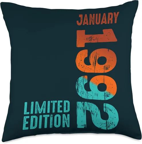 Miniatura 4 de 1992 Limited Edition 1992 January 1992 Year 1992 Retro 1992 Throw Pillow