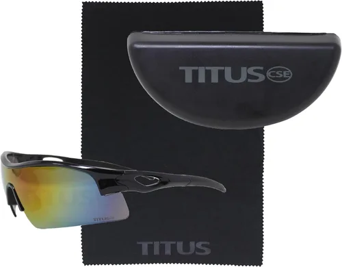 Miniatura 25 de TITUS G20 Gafas de seguridad para todos los deportes, protección para motocicletas, compatibles con ANSI Z87+ Marco negro - Lente ahumado - Con bolsa