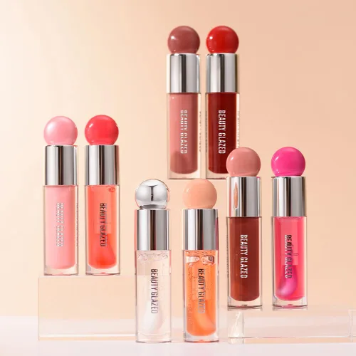 Miniatura 3 de Beauty Glazed Variedad de colores - Aceite labial ultra hidratante y nutritivo antiadherente, acabado brillante suave, lujoso aceite de brillo