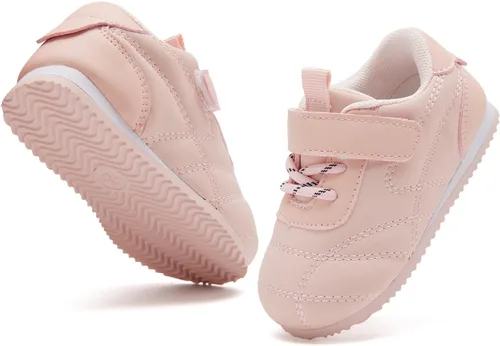 Miniatura 18 de BMCiTYBM Zapatos de bebé para niños y niñas, zapatos para caminar para niños pequeños, zapatos ligeros antideslizantes para 6, 9, 12, 18, 24 meses