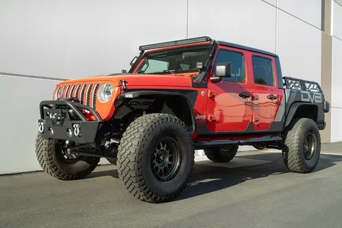 Miniatura 5 de DV8 Offroad Rock Skins para el Jeep Gladiator JT 2020-2026 Protege los paneles inferiores de la carrocería de rocas y escombros Funciona