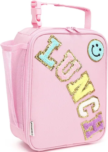 Miniatura 13 de FlowFly Lonchera para niños, bolsa suave aislada, mini hielera para el regreso a clases, kit de bolsa térmica para comidas, para niñas, niños, robot