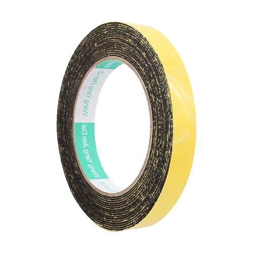 Miniatura 13 de Cinta de espuma de una sola cara autoadhesiva, [para accesorios domésticos, uso diario] - 0.197 in x 0.039 in / 32.8 ft / negro, amarillo / 2