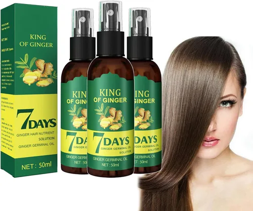 Miniatura 8 de Shouga Kingu Aceite de jengibre para el crecimiento del cabello, aceite germinal de 7 días, control de caída del cabello, tratamiento para cabello
