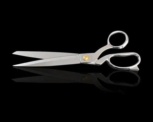 Miniatura 3 de eZthings®, tijeras resistentes tapizadas de 12" para cortes artísticos y confección de manualidades, tapetes. Plata de 10.5 pulgadas