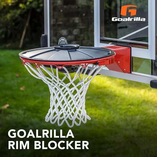 Miniatura 2 de Goalrilla El bloqueador de llantas de baloncesto protege tu aro con un sistema de bloqueo, color negro